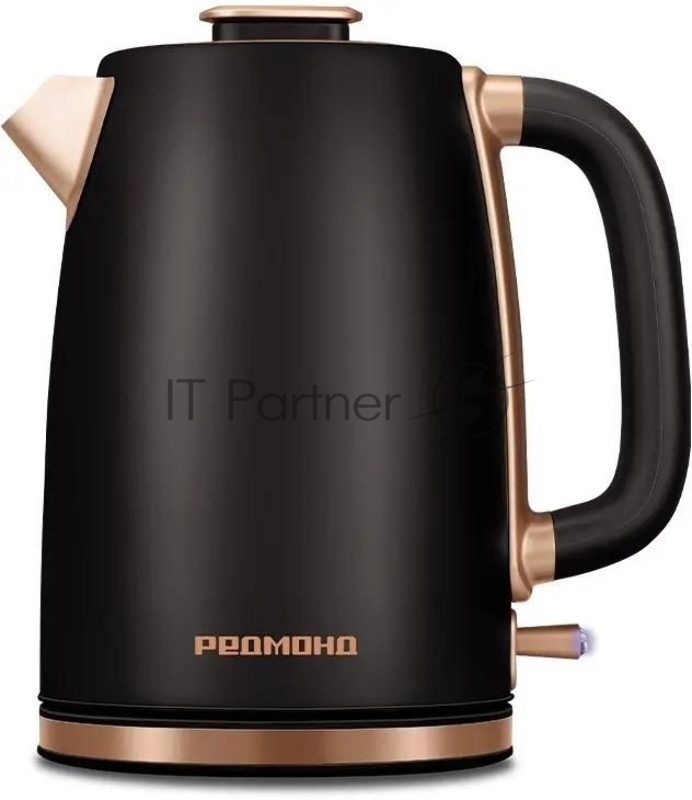 Чайник электрический Redmond KM240 1.7л. 2200Вт черный/бронзовый