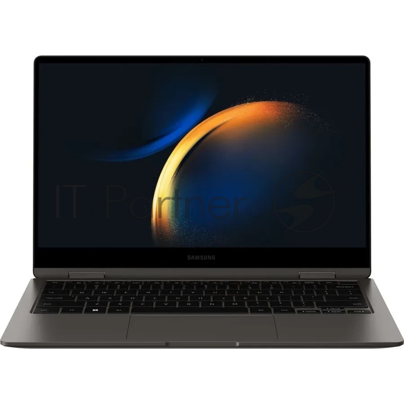 ноутбук Samsung Galaxy Book3 360 графит NP730QFG-LA1IN 13.3(1920x1080 AMOLED)/Touch/Intel Core i7 1355U(1.7Ghz)/16384Mb/512PCISS Iris Xe Graphics/Cam/BT/WiFi/61.1WHr/w 1y/1.16kg/Win11Home