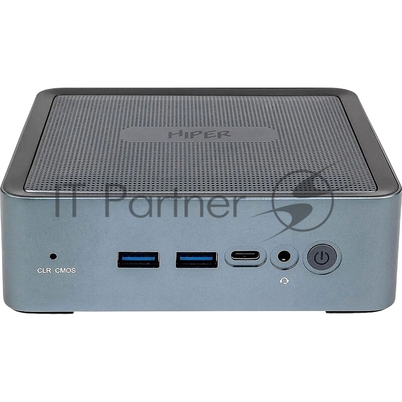 Мини ПК HIPER EXPERTBOX D20 Intel Core i5 1240P(1.7Ghz)/16384Mb/512PCISS Iris Xe Graphics/BT/WiFi/war 1y/0.45kg/Тёмно-серый/Win11Pro + WiFi 6, BT 5.2,металл, VESA 75х75, 100х100