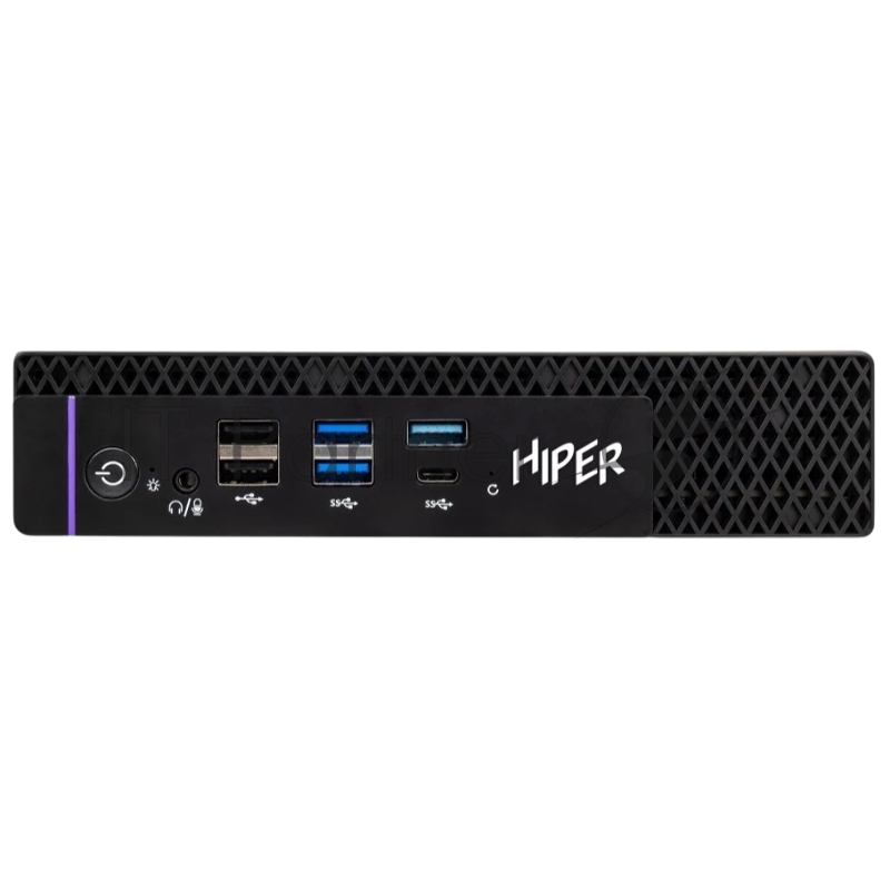Мини ПК HIPER FACTUM FT20 Intel Core i5 14400(2.5Ghz)/16384Mb/512PCISS 1y/1.3kg/черный/Win11Pro + БП 120Вт/металл/VESA Адаптер на 75х75, 100х100