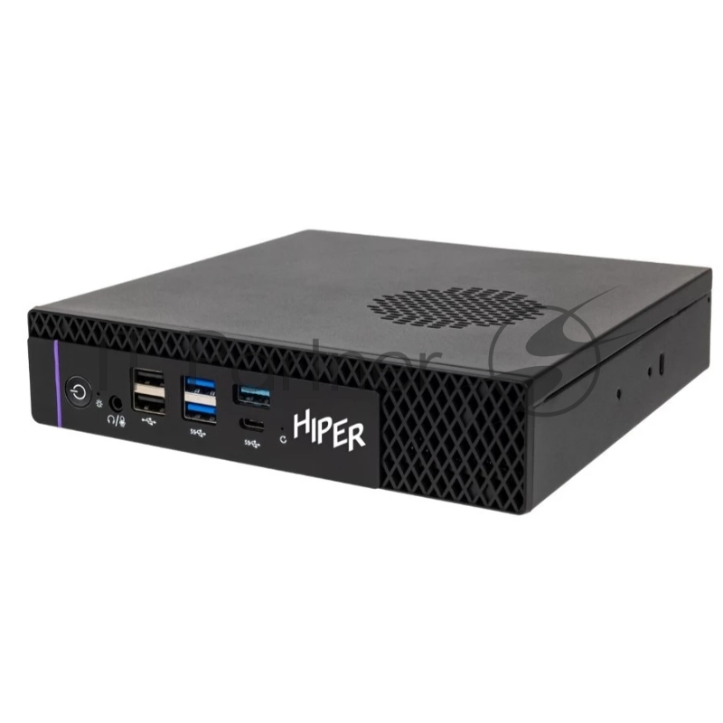Мини ПК HIPER FACTUM FT20 Intel Core i5 14400(2.5Ghz)/16384Mb/512PCISS 1y/1.3kg/черный/Win11Pro + БП 120Вт/металл/VESA Адаптер на 75х75, 100х100