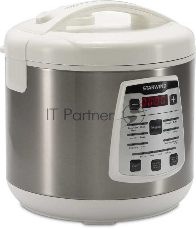 Мультиварка Starwind SMC4200 900Вт 5л белый/серебристый