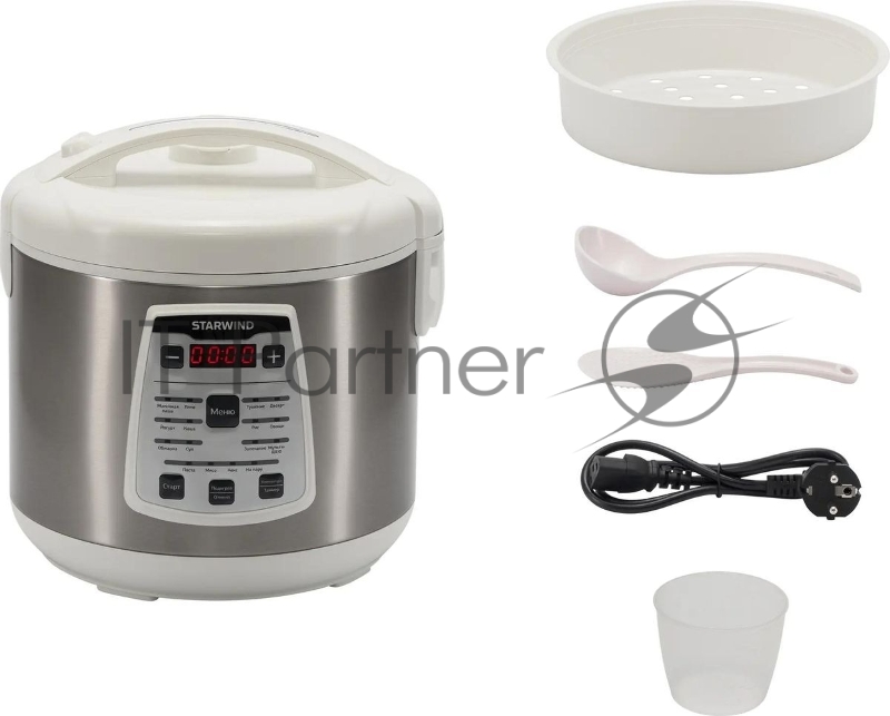 Мультиварка Starwind SMC4200 900Вт 5л белый/серебристый
