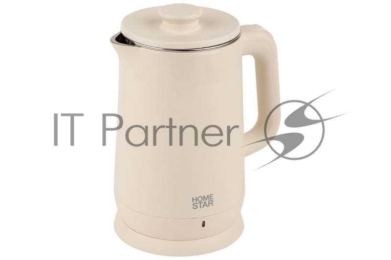 Чайник электрический Homestar HS-1006 1.8л бежевый, двойной корпус