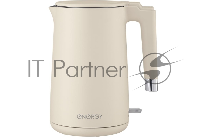 Чайник электрический Energy E-215 1.7л, двойной корпус, бежевый