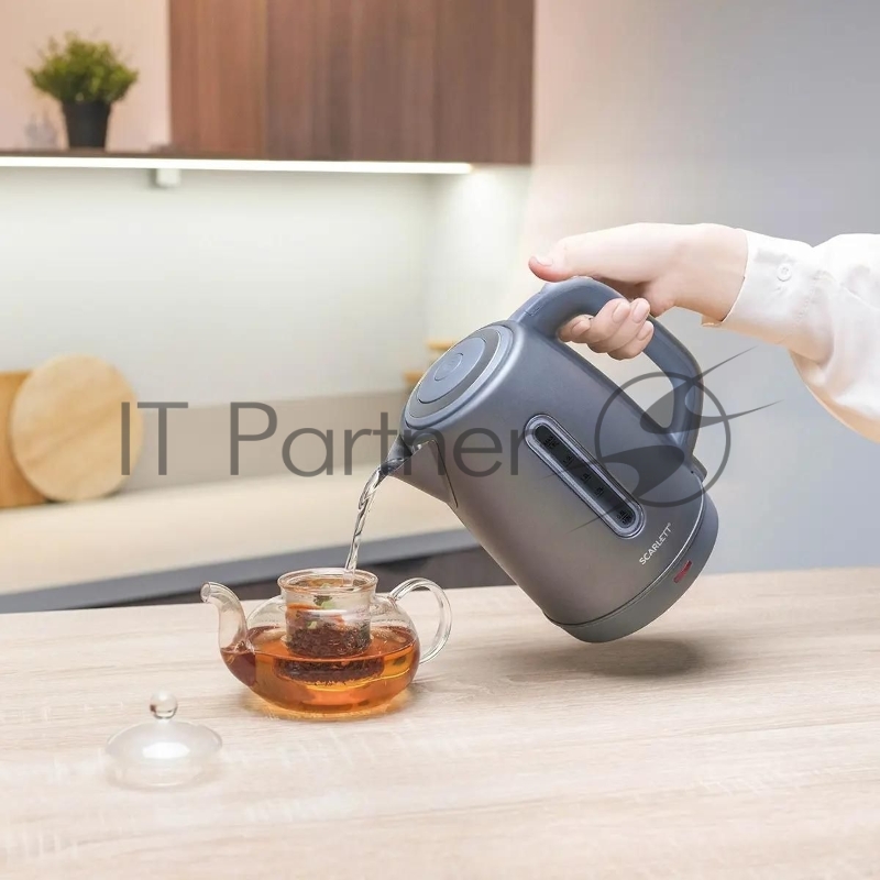 Чайник электрический Scarlett SC-EK21S42 1.8л. 1800Вт графит корпус: пластик