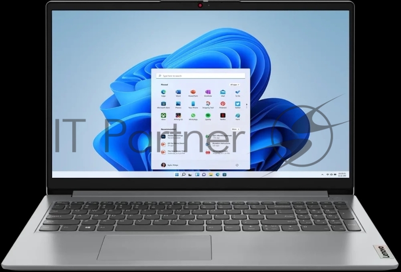 Ноутбук Lenovo IP1 15AMN7 15.6 FHD IPS, AMD R5-7520U, 8Gb, 512Gb SSD, no OS, серый (82VG00UAIN)*