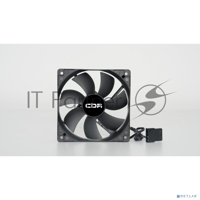 Вентилятор для корпуса CBR CBR-CF-12025-1200B черный 120мм 1200rpm 25db 3-pin