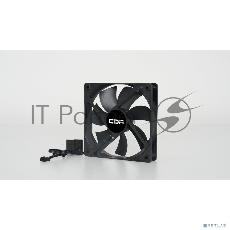 Вентилятор для корпуса CBR CBR-CF-12025-1200B черный 120мм 1200rpm 25db 3-pin