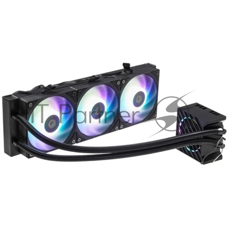 Система водяного охлаждения ID-Cooling Dashflow 360 XT Pro ARGB Soc-AM5/AM4/1200/1700/1851 черный 4-pin 16-34dB Al+Cu 350W Ret
