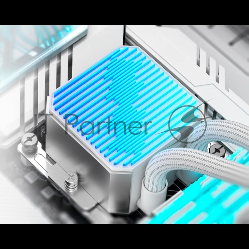 Система водяного охлаждения ID-Cooling DX240 Max Soc-AM5/AM4/1200/1700/1851 белый 4-pin 32.5dB Al+Cu 300W Ret (DX240 MAX WHITE)