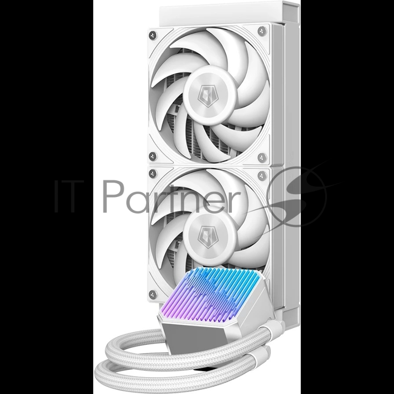 Система водяного охлаждения ID-Cooling DX240 Max Soc-AM5/AM4/1200/1700/1851 белый 4-pin 32.5dB Al+Cu 300W Ret (DX240 MAX WHITE)