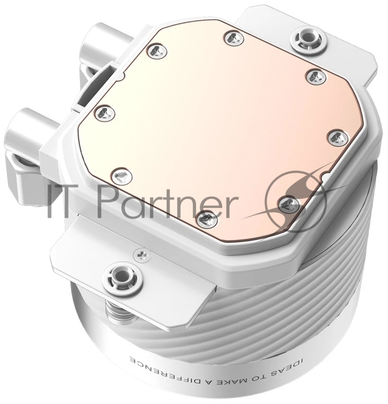 Система водяного охлаждения ID-Cooling FX240 Inf ARGB Soc-AM5/AM4/1200/1700/1851 белый 4-pin 27.2dB Al+Cu 300W Ret (FX240 INF WHITE)