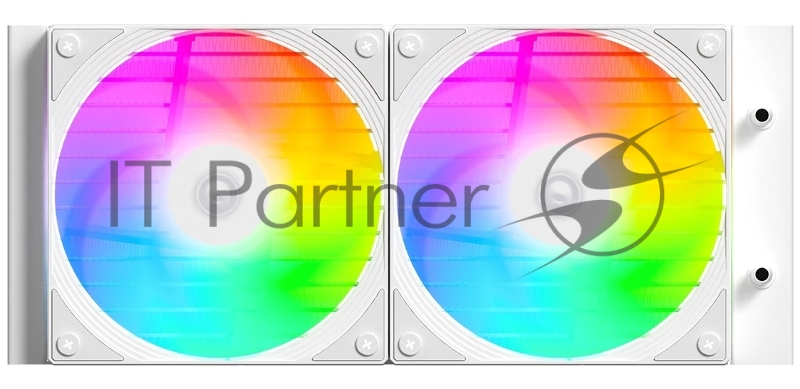 Система водяного охлаждения ID-Cooling FX240 Inf ARGB Soc-AM5/AM4/1200/1700/1851 белый 4-pin 27.2dB Al+Cu 300W Ret (FX240 INF WHITE)