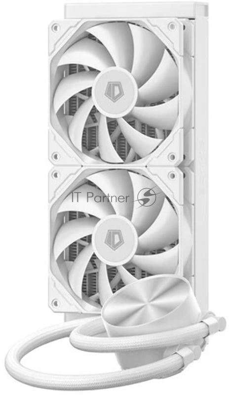 Система водяного охлаждения ID-Cooling FX240 Pro Soc-AM5/AM4/1200/1700/1851 белый 4-pin 35.2dB Al+Cu 300W Ret (FX240 PRO WHITE)