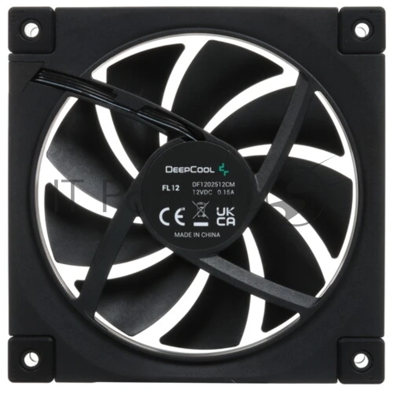 Вентилятор для корпуса Deepcool FL12 ARGB 120х120x25 черный 4-pin (R-FL12-BKAPN1-G) Ret