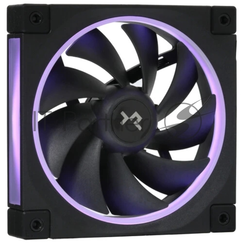 Вентилятор для корпуса Deepcool FL12 ARGB 120х120x25 черный 4-pin (R-FL12-BKAPN1-G) Ret