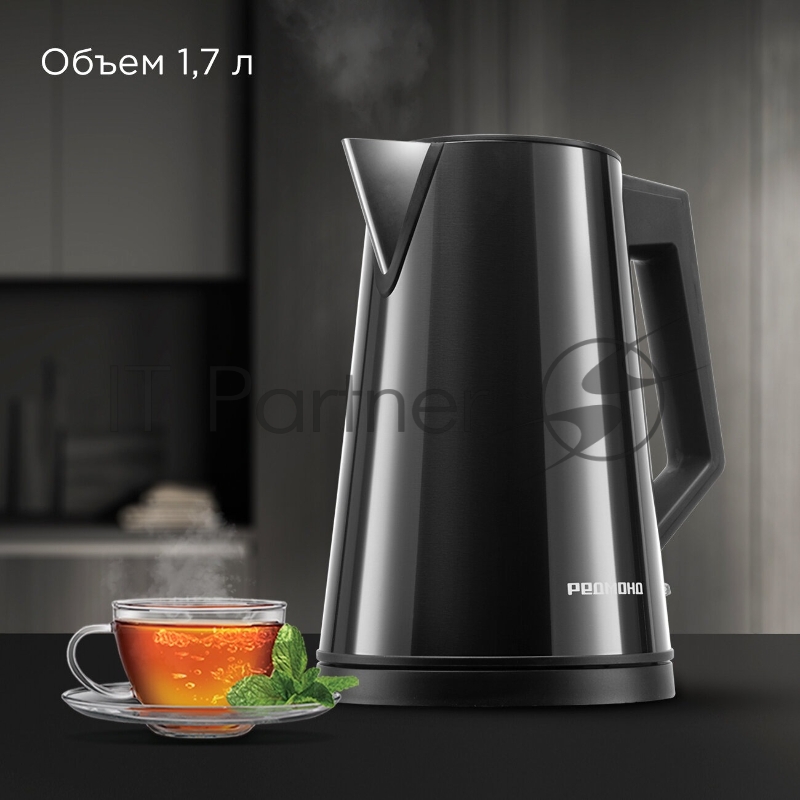 Чайник электрический Redmond KM244 1.7л. 2200Вт черный