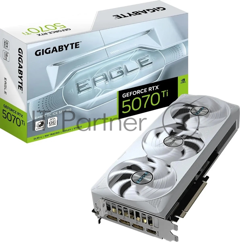 Видеокарта Gigabyte GV-N507TEAGLEOC ICE-16GD 1.0 NV RTX5070TI 16Gb 256bit GDDR7 2542/28000/HDMI