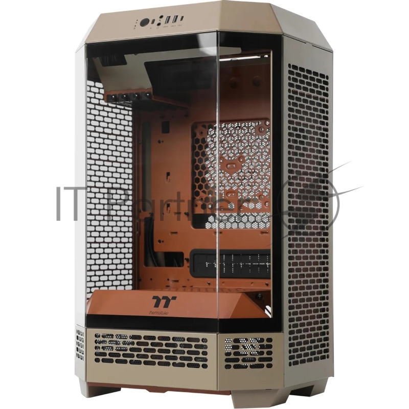 Корпус Thermaltake The Tower 300 Gravel Send коричневый без БП mATX 8x120mm 6x140mm 2xUSB3.0 audio bott PSU