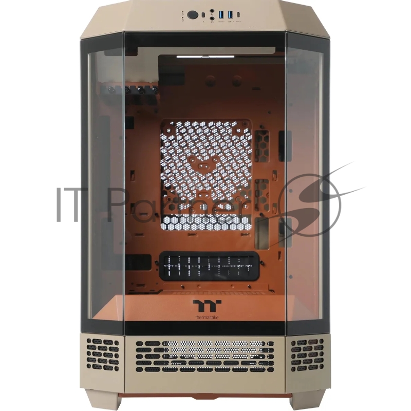 Корпус Thermaltake The Tower 300 Gravel Send коричневый без БП mATX 8x120mm 6x140mm 2xUSB3.0 audio bott PSU