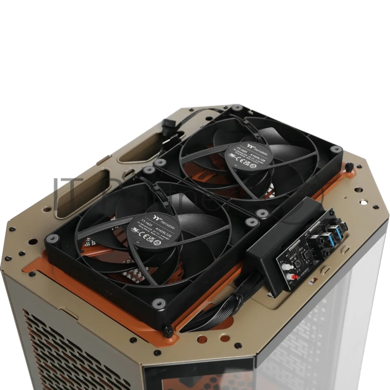 Корпус Thermaltake The Tower 300 Gravel Send коричневый без БП mATX 8x120mm 6x140mm 2xUSB3.0 audio bott PSU