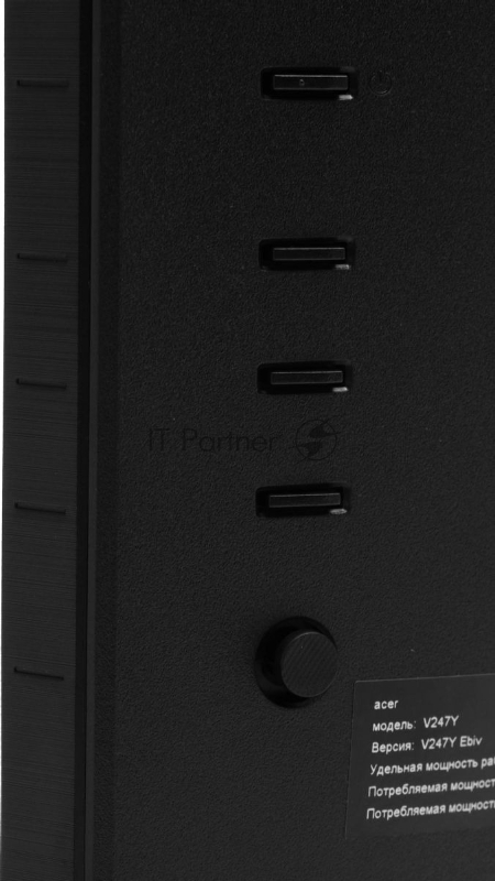 Монитор Acer V247YEbiv 23,8, 16:9, IPS, FHD, 4ms, 250cd, 100Hz, VGA, HDMI