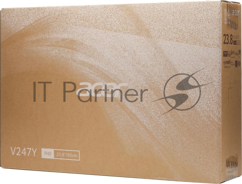 Монитор Acer V247YEbiv 23,8, 16:9, IPS, FHD, 4ms, 250cd, 100Hz, VGA, HDMI