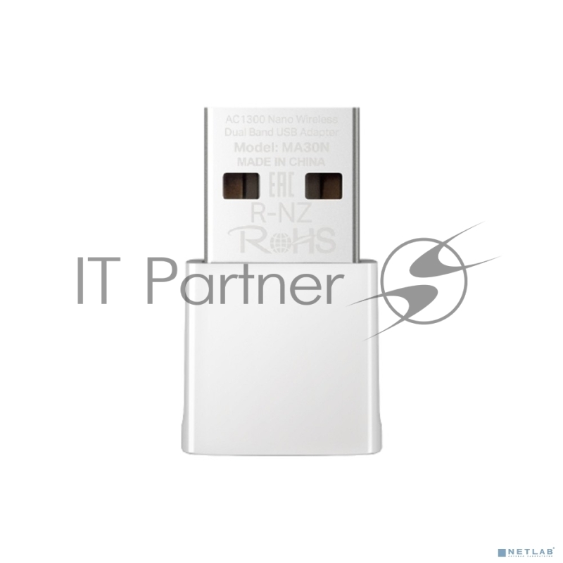 Mercusys MA30N Сверхкомпактный двухдиапазонный USB-адаптер Wi-Fi AC1300