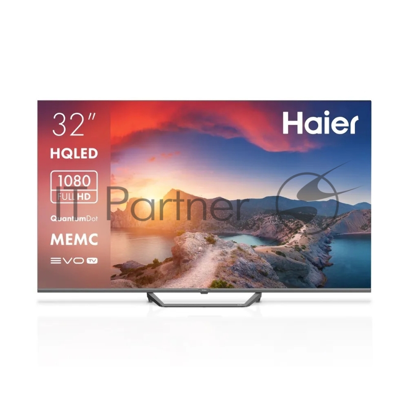 Телевизор 32 Haier Smart TV S2 Pro, 1920x1080, DVB-T /T2 /C, HDMIx3, USBx2, WiFi, Smart TV, серый (DH1U6MD04RU)