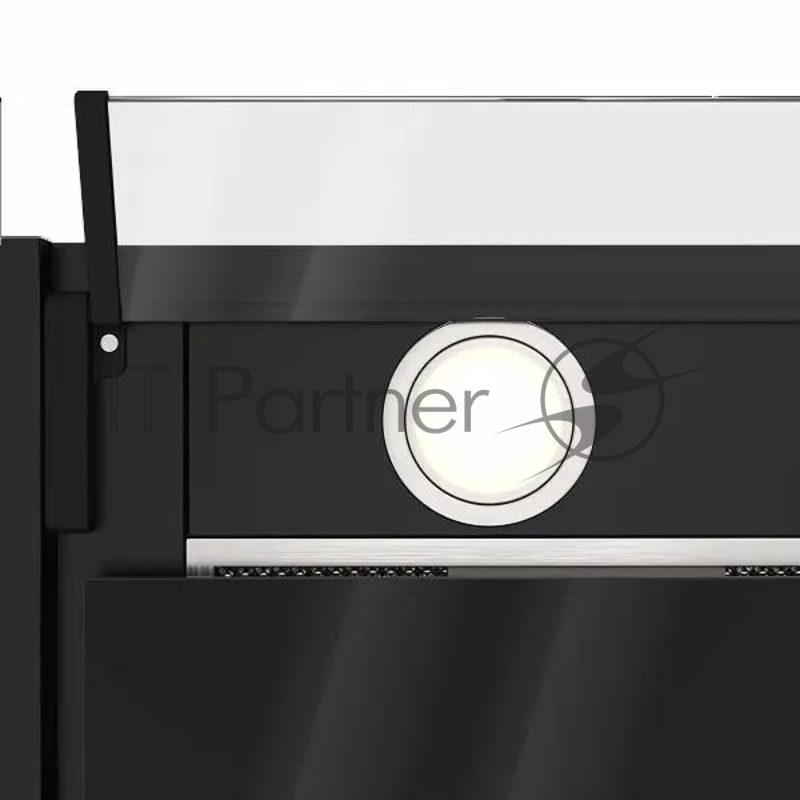 Вытяжка каминная Elikor Sense Glass 60П-1000 черный управление: кнопочное (1 мотор)