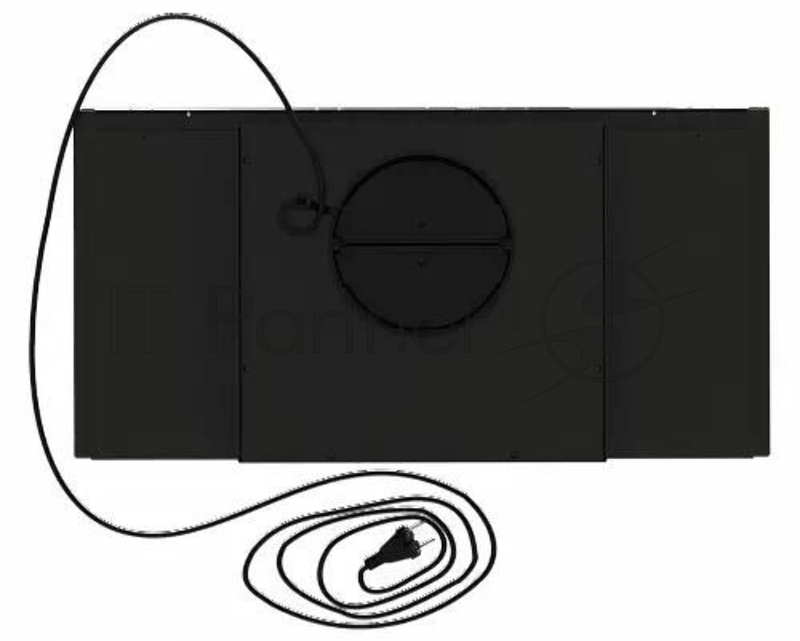 Вытяжка каминная Elikor Sense Glass 60П-1000 черный управление: кнопочное (1 мотор)