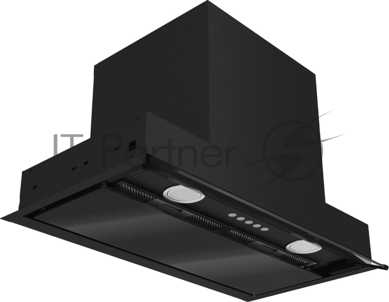 Вытяжка каминная Elikor Sense Glass 60П-1000 черный управление: кнопочное (1 мотор)