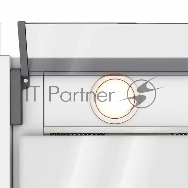 Вытяжка каминная Elikor Sense Glass 60П-1000 белый управление: кнопочное (1 мотор)