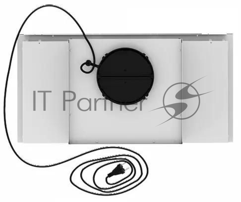 Вытяжка каминная Elikor Sense Glass 60П-1000 белый управление: кнопочное (1 мотор)