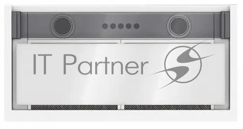 Вытяжка каминная Elikor Sense Glass 60П-1000 белый управление: кнопочное (1 мотор)