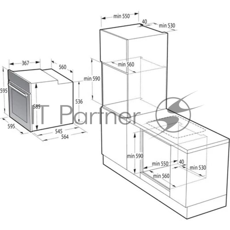 Духовой шкаф Электрический Gorenje BOS67372CLI бежевый