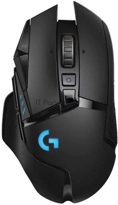 Мышь беспроводная/проводная Logitech G502 LIGHTSPEED черный, 25600 dpi, радиоканал, USB, кнопки - 11