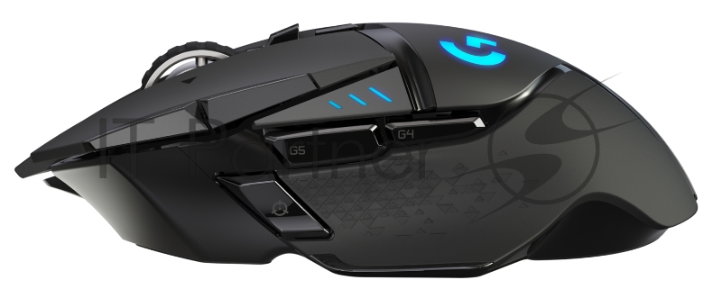 Мышь беспроводная/проводная Logitech G502 LIGHTSPEED черный, 25600 dpi, радиоканал, USB, кнопки - 11