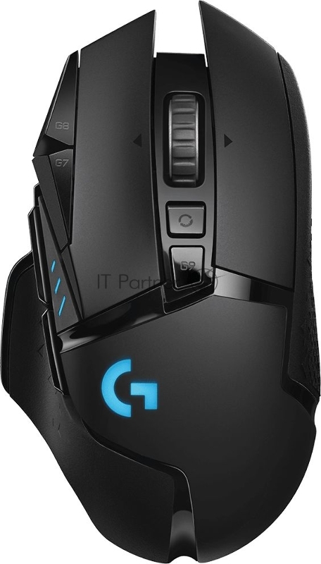 Мышь беспроводная/проводная Logitech G502 LIGHTSPEED черный, 25600 dpi, радиоканал, USB, кнопки - 11