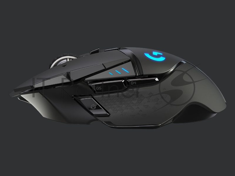 Мышь беспроводная/проводная Logitech G502 LIGHTSPEED черный, 25600 dpi, радиоканал, USB, кнопки - 11