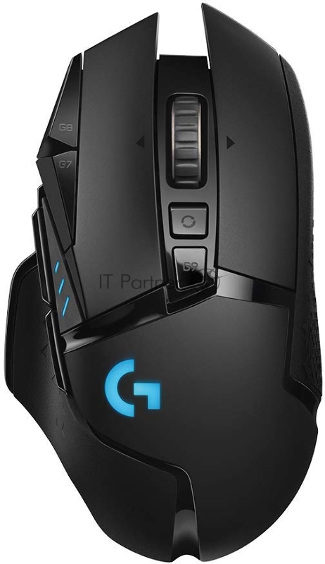 Мышь беспроводная/проводная Logitech G502 LIGHTSPEED черный, 25600 dpi, радиоканал, USB, кнопки - 11