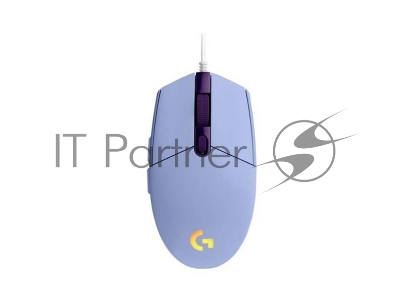 Мышь проводная Logitech G102 LIGHTSYNC фиолетовый, 8000 dpi, USB, кнопки - 6