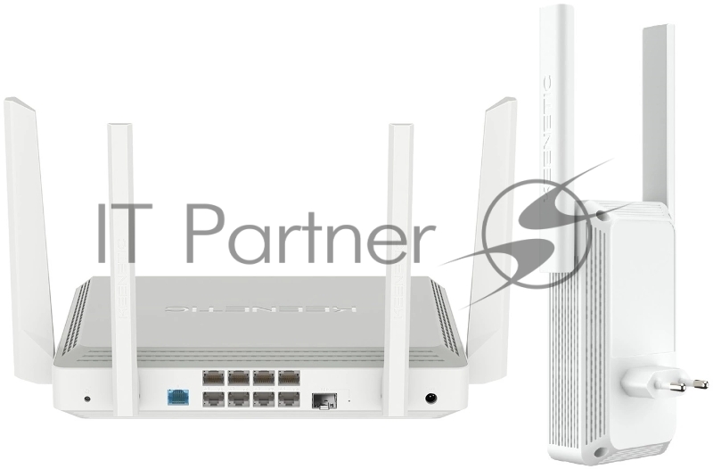 Роутер беспроводной Keenetic Peak (KN-2710 + KN-3311) AC2600 10/100/1000BASE-TX/SFP/4g ready серый