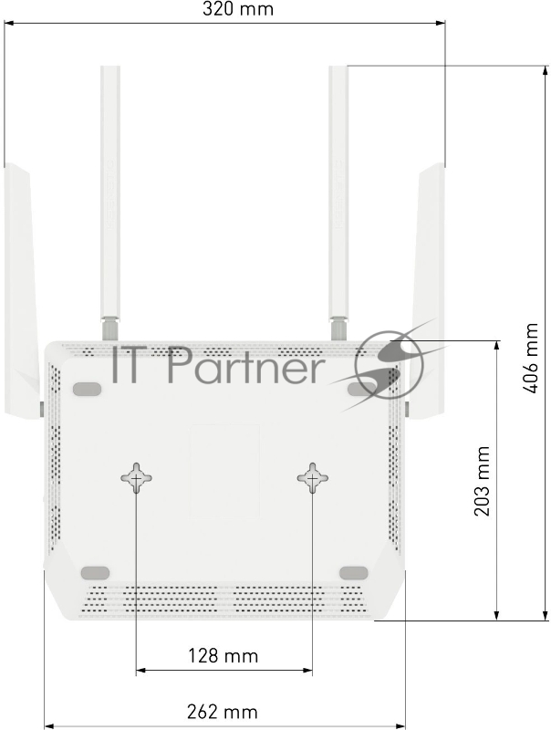 Роутер беспроводной Keenetic Peak (KN-2710 + KN-3311) AC2600 10/100/1000BASE-TX/SFP/4g ready серый