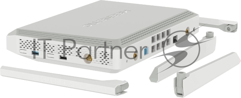 Роутер беспроводной Keenetic Peak (KN-2710 + KN-3311) AC2600 10/100/1000BASE-TX/SFP/4g ready серый