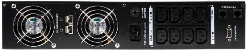 ИБП Бастион RAPAN-UPS 2000-RACK-IN-4X9-E {Line-interactive, 2000ВА/1400Вт, USB, 8х C13, АКБ 2x 9Ah, подкл АКБ блоков} (8959)