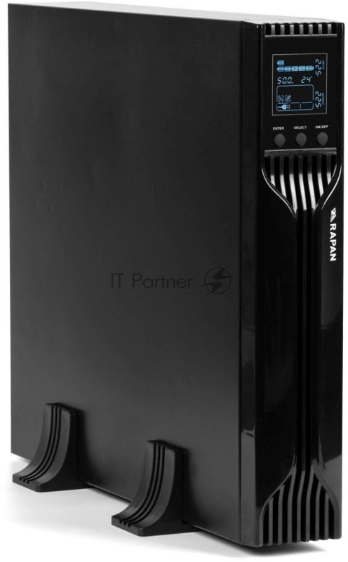 ИБП Бастион RAPAN-UPS 2000-RACK-IN-4X9-E {Line-interactive, 2000ВА/1400Вт, USB, 8х C13, АКБ 2x 9Ah, подкл АКБ блоков} (8959)