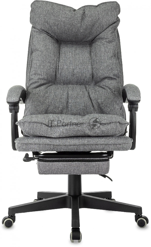 Кресло руководителя Бюрократ CH-820MSG-F светло-серый 38-404 крестов. пластик подст.для ног