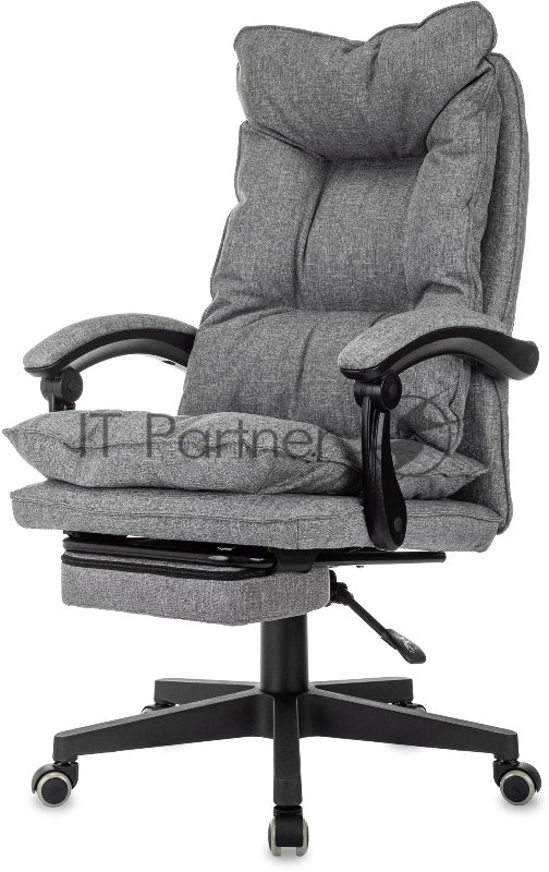 Кресло руководителя Бюрократ CH-820MSG-F светло-серый 38-404 крестов. пластик подст.для ног